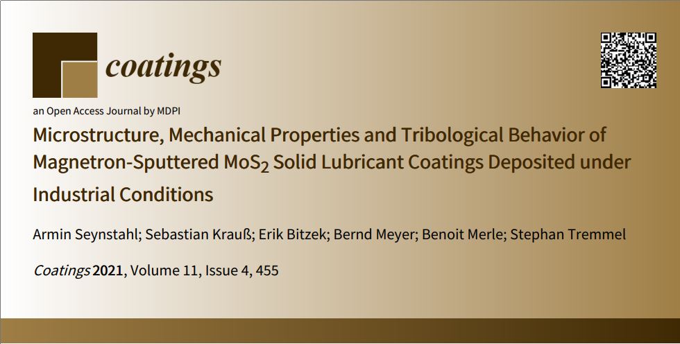 Microstructure, Mechanical Properties and Tribological Behavior of Magnetron-Sputtered MoS2 Solid Lubricant Coatings Deposited under Industrial Conditions