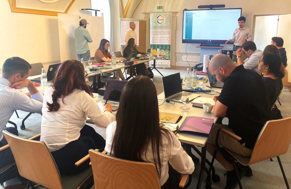 Vorstellung des aktuellen Standes der Green Information Factory aus technischer Sicht durch die Partner aus Madrid.