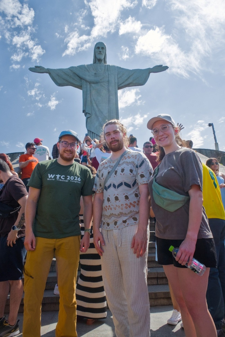 Auf dem Corcovado, einem der Wahrzeichen Rio de Janeiros.