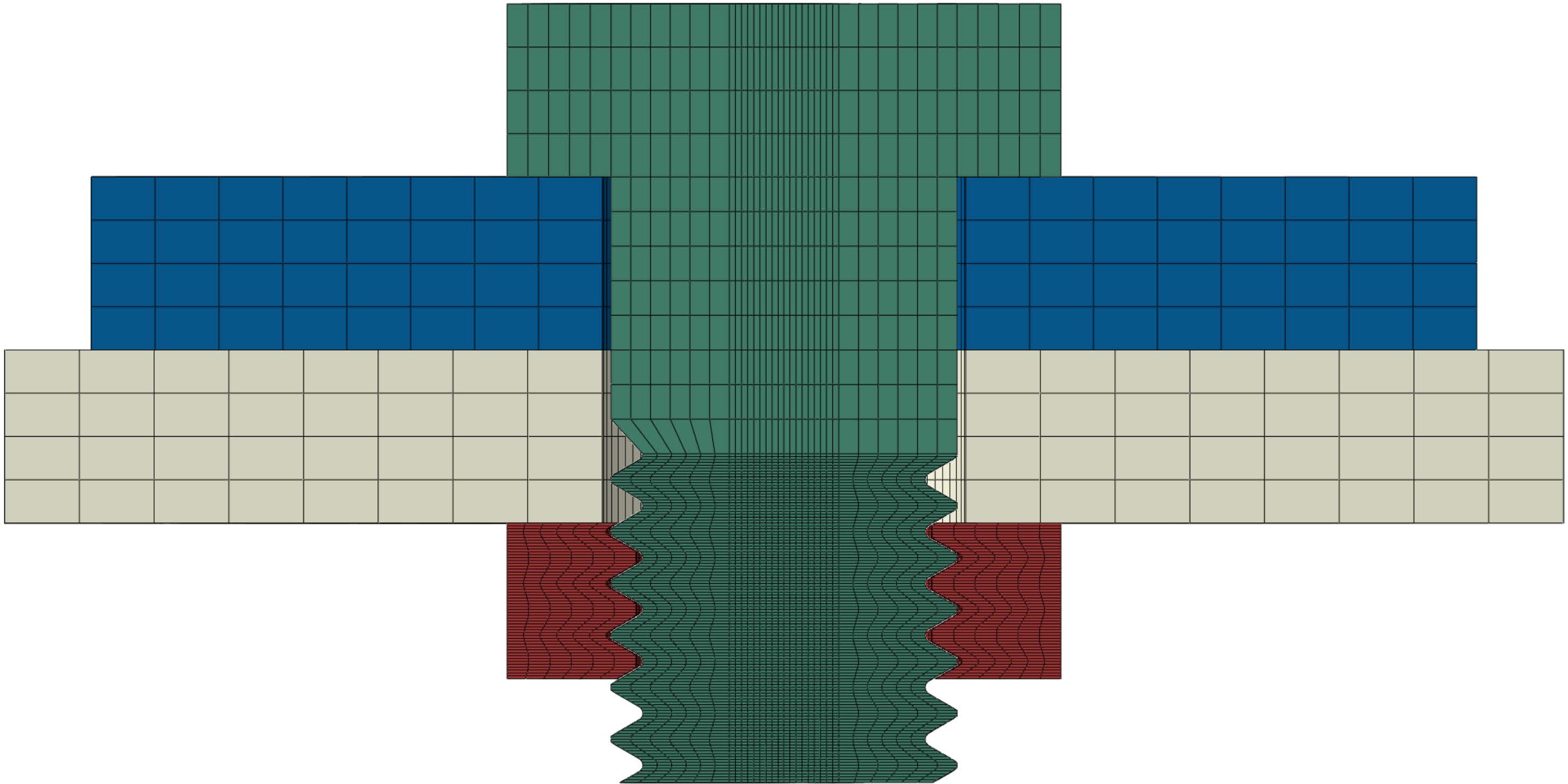 FE-Schraubensimulation:  Netzgenerierung und -bewertung